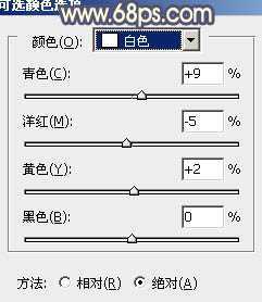 ‘Photoshop为绿色外景人物图片增加朦胧的淡黄色效果‘