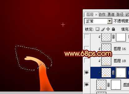 ‘Photoshop打造飘逸漂亮的红色烟雾‘