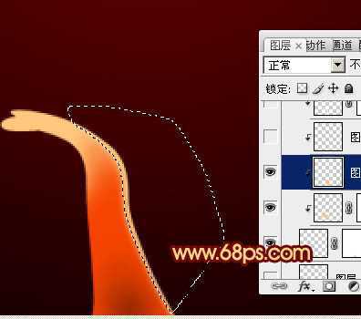 ‘Photoshop打造飘逸漂亮的红色烟雾‘
