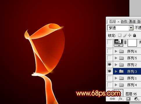 ‘Photoshop打造飘逸漂亮的红色烟雾‘