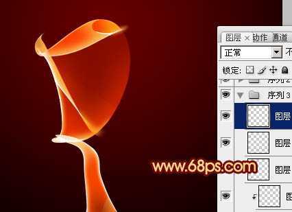 ‘Photoshop打造飘逸漂亮的红色烟雾‘