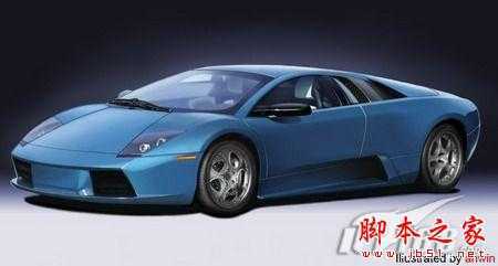 ‘Photoshop手绘制作蓝色兰博基尼跑车‘