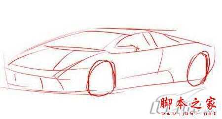 ‘Photoshop手绘制作蓝色兰博基尼跑车‘