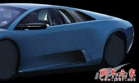 ‘Photoshop手绘制作蓝色兰博基尼跑车‘