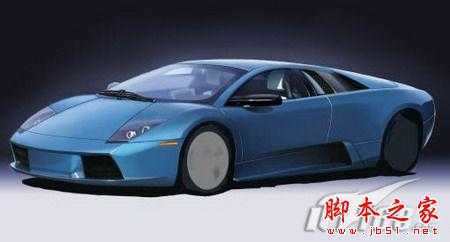 ‘Photoshop手绘制作蓝色兰博基尼跑车‘