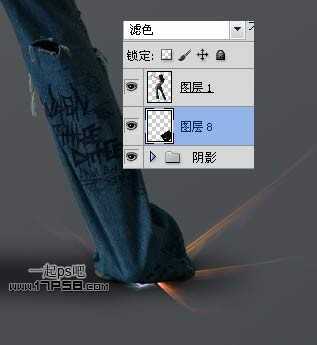 ‘photoshop将美女图片合成动感的彩色光电效果‘