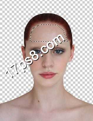 ‘photoshop将美女变成烟熏妆的光头异形教程‘