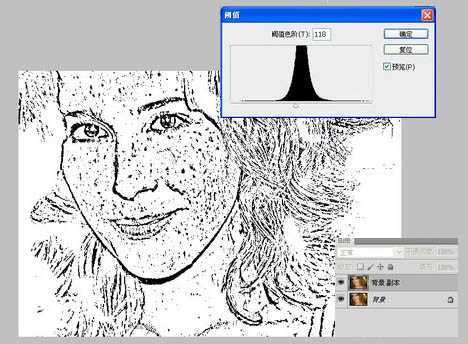 ‘photoshop利用通道选区快速为人物脸部消除斑点‘