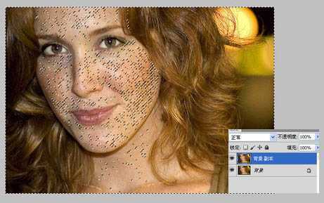 ‘photoshop利用通道选区快速为人物脸部消除斑点‘