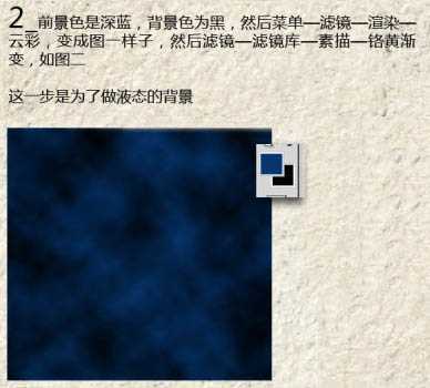 ‘Photoshop合成制作出超酷的蓝色水珠人像图片‘