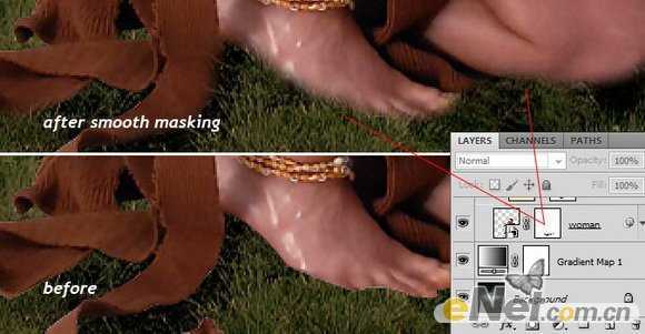 ‘photoshop合成打造出草地上部落美女战士效果教程‘