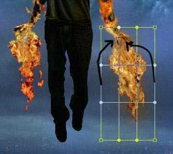 ‘Photoshop合成飞天火焰人教程‘