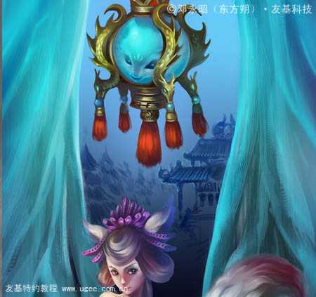 ‘photoshop鼠绘传说中的美丽狐仙‘
