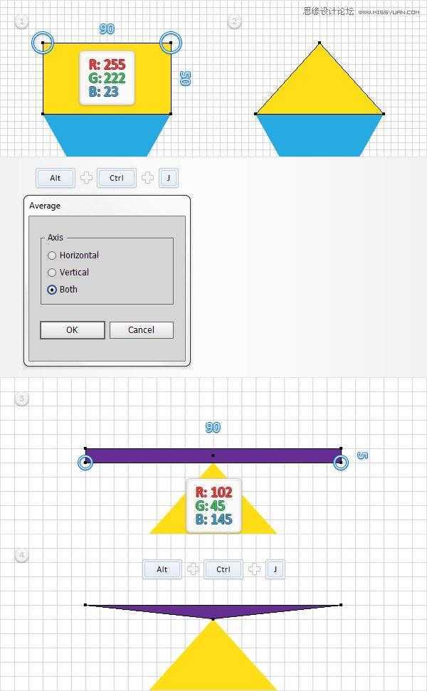 Illustrator绘制立体逼真的钻石图标教程,破洛洛