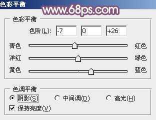 ‘photoshop利用通道替换工具将美女图片打造出甜美的黄紫色效果‘