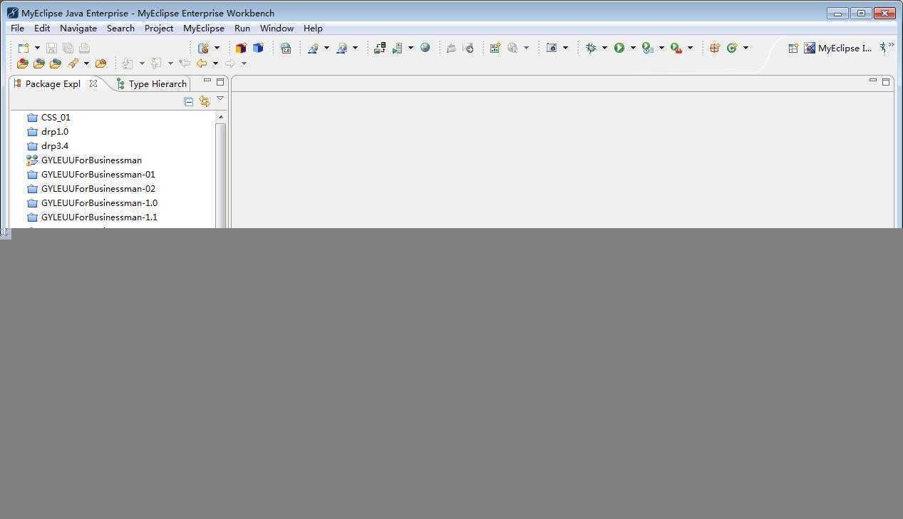 图1-3  myeclipse界面