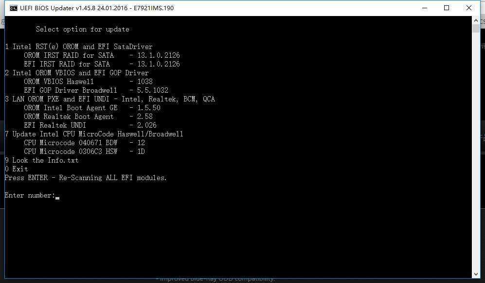 使用UEFI BIOS Updater(UBU)来更新CPU微代