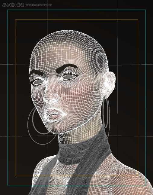 3D MAX建模教程：女性角色模型解析
