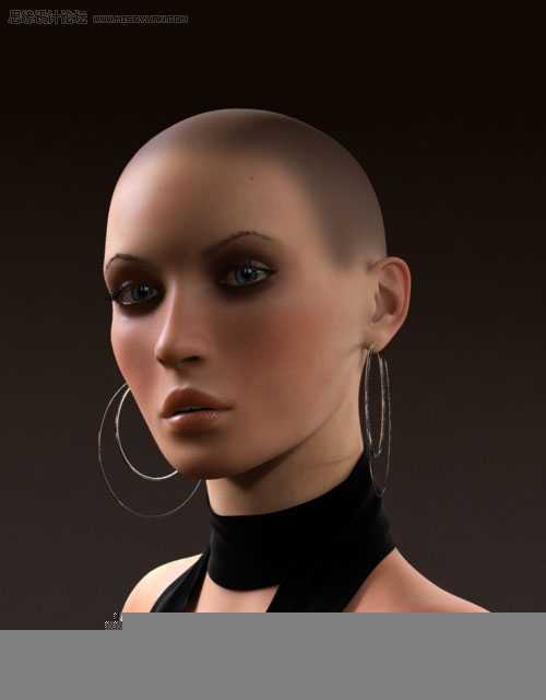 3D MAX建模教程：女性角色模型解析