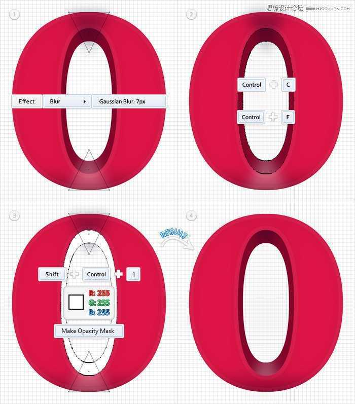 Illustrator制作立体效果的质感艺术字,PS教程,思缘教程网