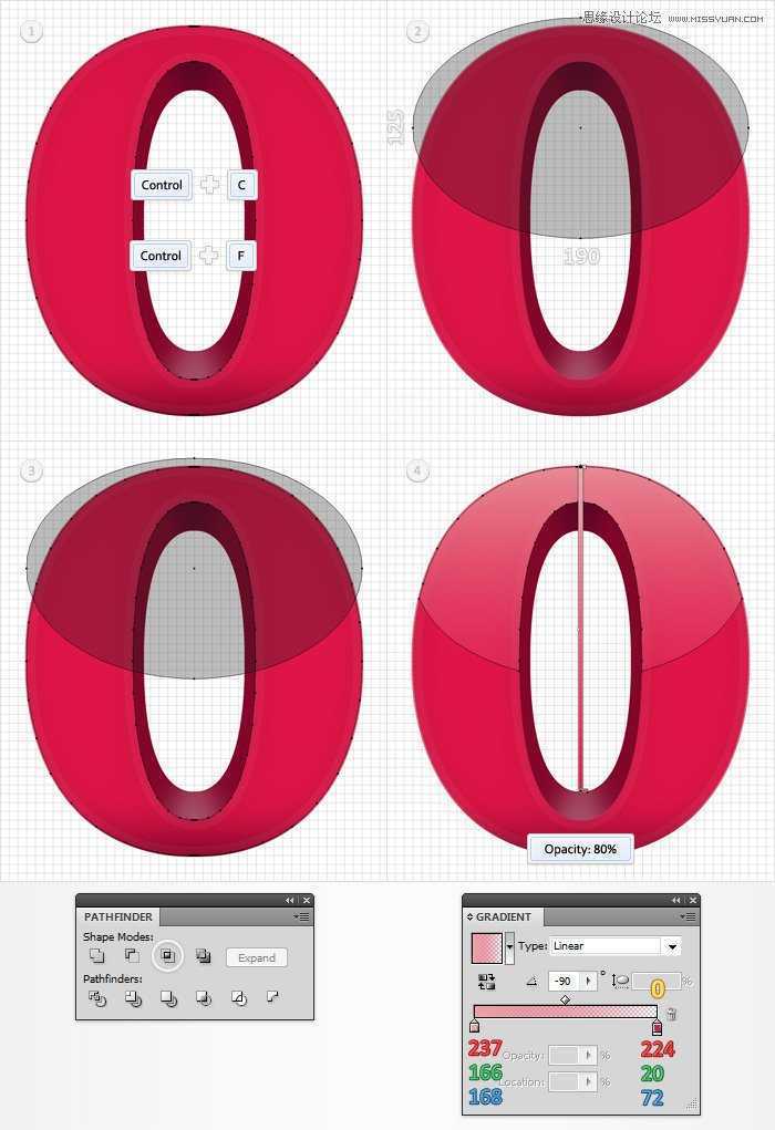 Illustrator制作立体效果的质感艺术字,PS教程,思缘教程网