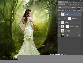 ‘Photoshop合成森林中的唯美CG美女插画‘