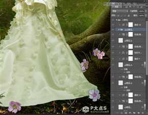 ‘Photoshop合成森林中的唯美CG美女插画‘