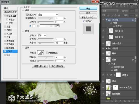 ‘Photoshop合成森林中的唯美CG美女插画‘