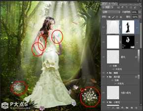 ‘Photoshop合成森林中的唯美CG美女插画‘