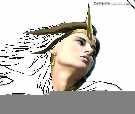 CorelDRAW巧用网格工具绘制恶魔谷插画,