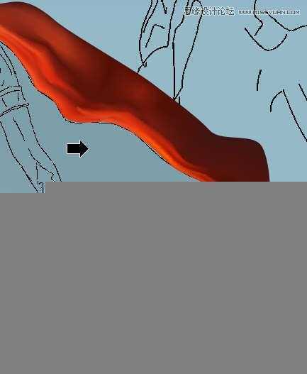 CorelDRAW巧用网格工具绘制恶魔谷插画,