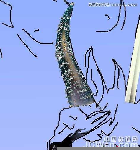 CorelDRAW巧用网格工具绘制恶魔谷插画,