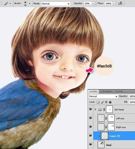 ‘photoshop合成超可爱的奇幻卡通画‘