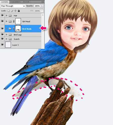 ‘photoshop合成超可爱的奇幻卡通画‘
