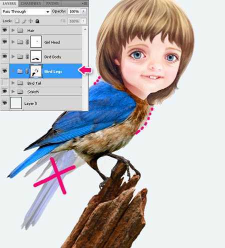 ‘photoshop合成超可爱的奇幻卡通画‘
