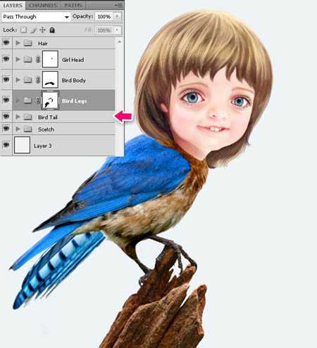 ‘photoshop合成超可爱的奇幻卡通画‘