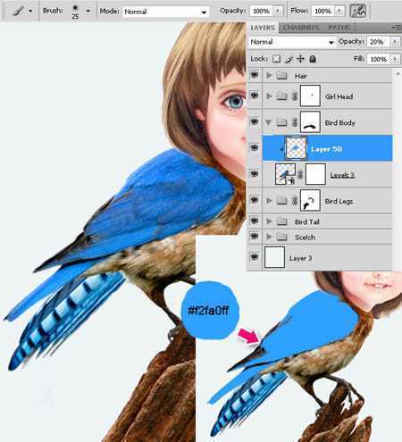 ‘photoshop合成超可爱的奇幻卡通画‘