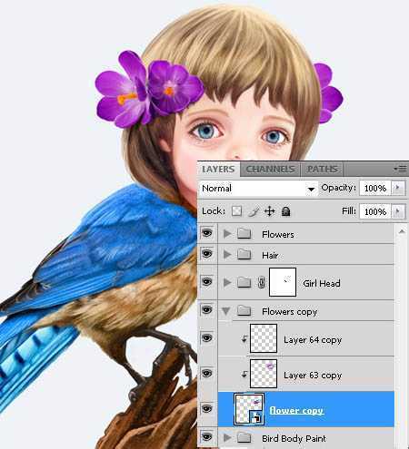 ‘photoshop合成超可爱的奇幻卡通画‘