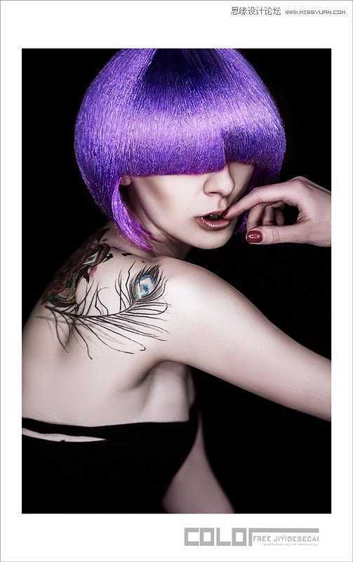 ‘Photoshop调出欧美人像模特金属质感的完美肤色效果‘