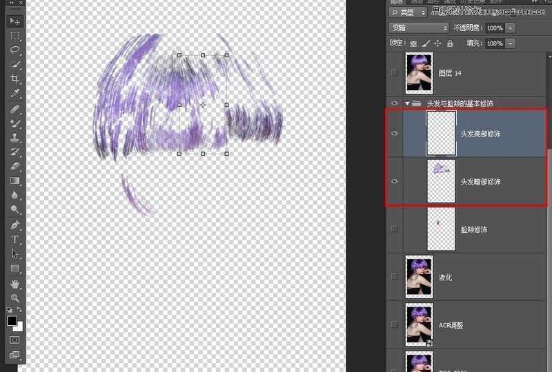‘Photoshop调出欧美人像模特金属质感的完美肤色效果‘