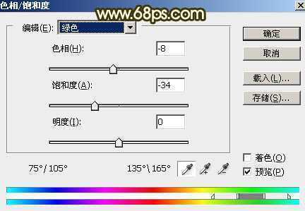 ‘Photoshop将树丛中的人物加上柔和的秋季暖色‘