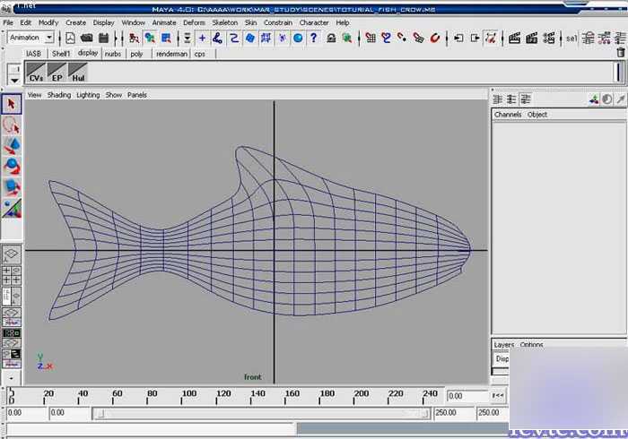 MAYA8.5粒子系统打造鱼群教程 脚本之家 MAYA角色动画教程