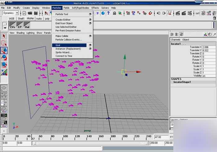 MAYA8.5粒子系统打造鱼群教程 脚本之家 MAYA角色动画教程