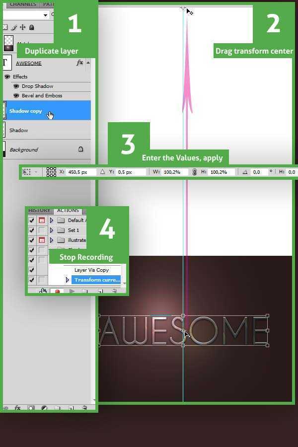 ‘photoshop利用滤镜及样式制作出暗调金属质感立体字‘