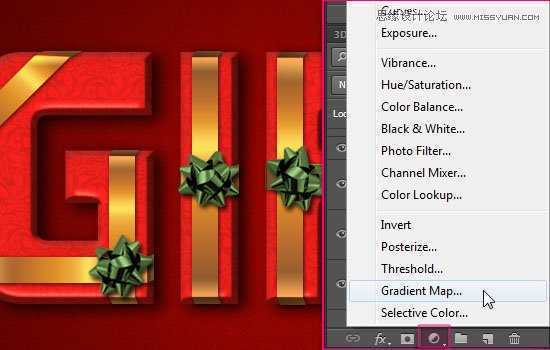 ‘Photoshop制作喜庆风格的3D包装盒立体字教程‘