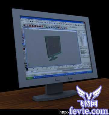 Maya建模教程，LCD显示器建模 脚本之家 MAYA建模教程