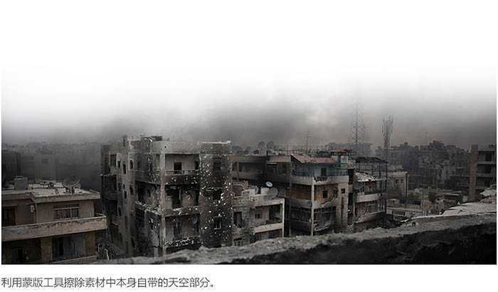 ‘Photoshop合成残酷的战争电影海报‘