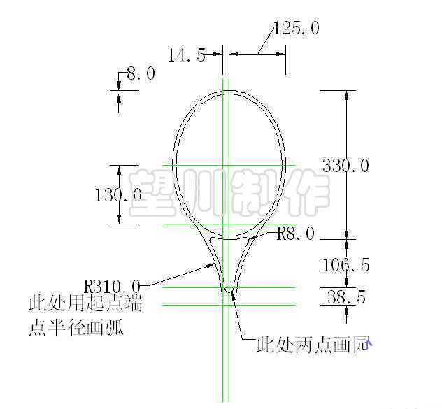 AutoCAD制作逼真网球拍教程 脚本之家 CAD教程