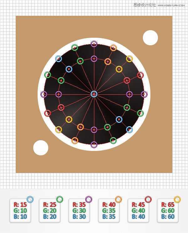 Illustrator创建立体风格的黑胶唱机图标,破洛洛