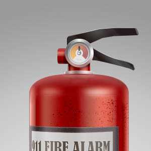 ‘Photoshop快速制作灭火器技巧(全过程)‘